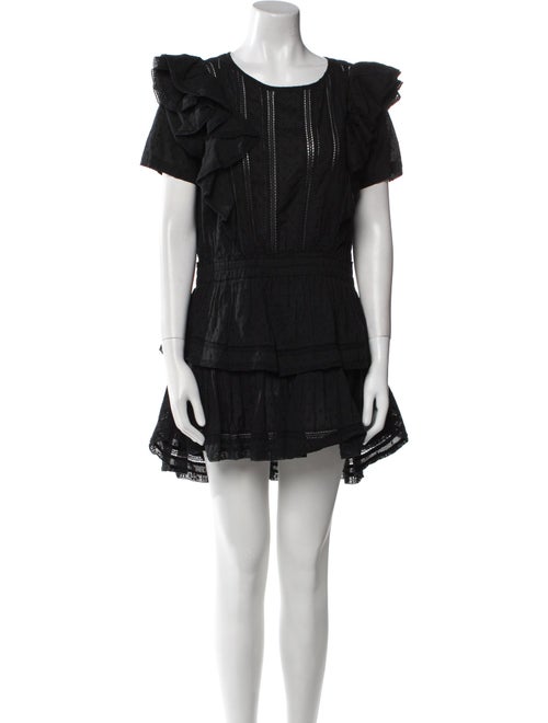 LoveShackFancy Scoop Neck Mini Dress