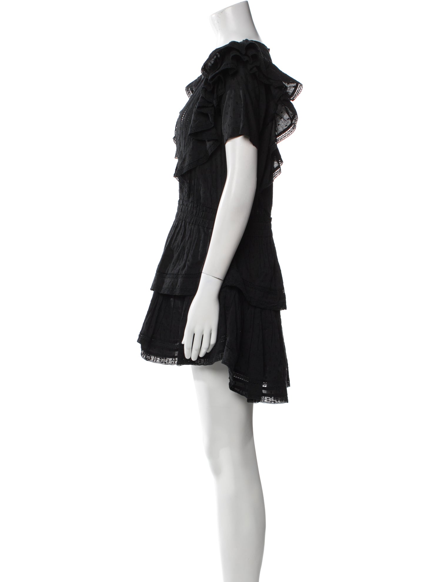 LoveShackFancy Scoop Neck Mini Dress
