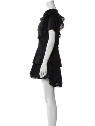 LoveShackFancy Scoop Neck Mini Dress