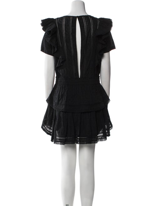 LoveShackFancy Scoop Neck Mini Dress