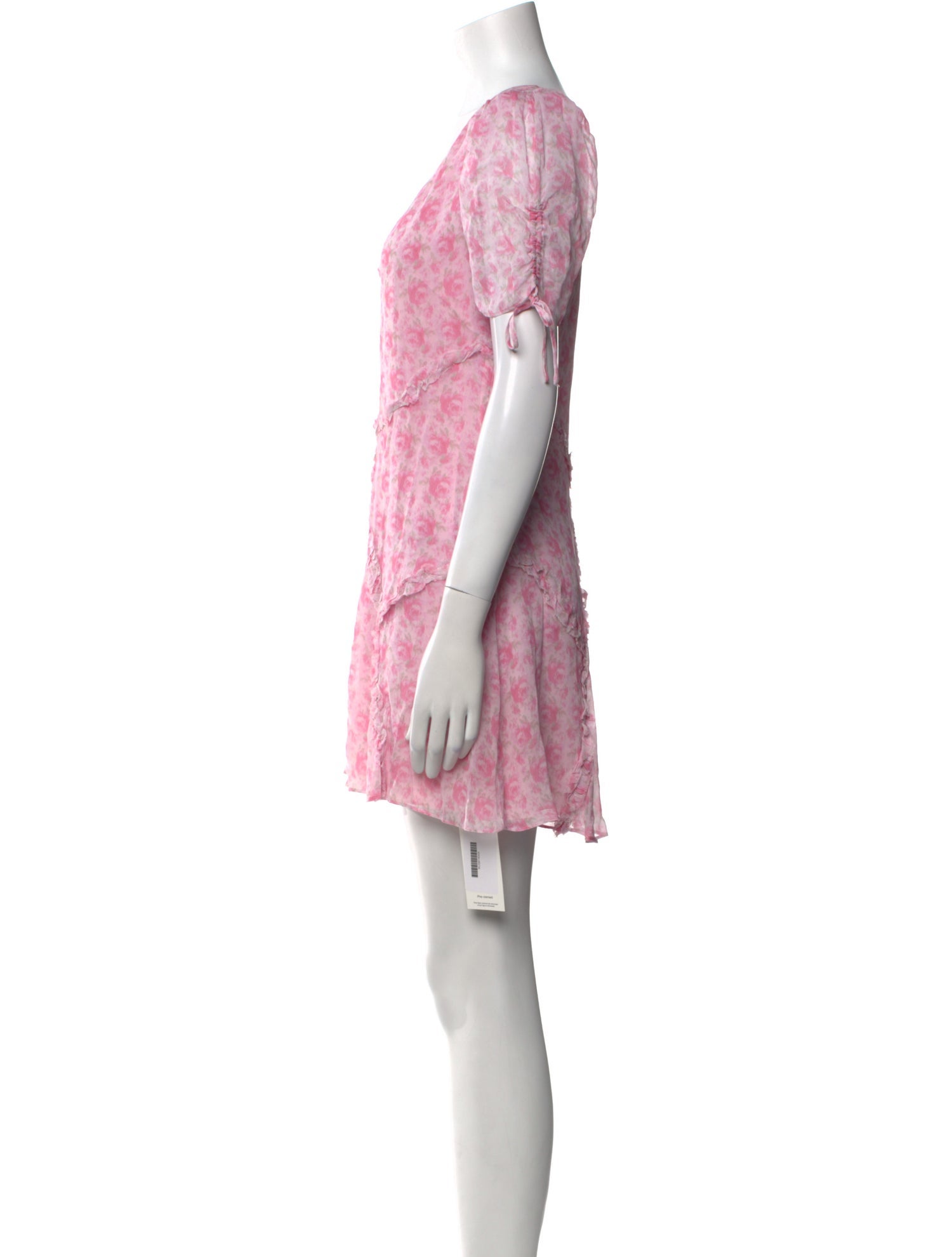 LoveShackFancy Floral Print Mini Dress