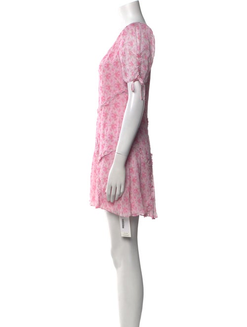 LoveShackFancy Floral Print Mini Dress