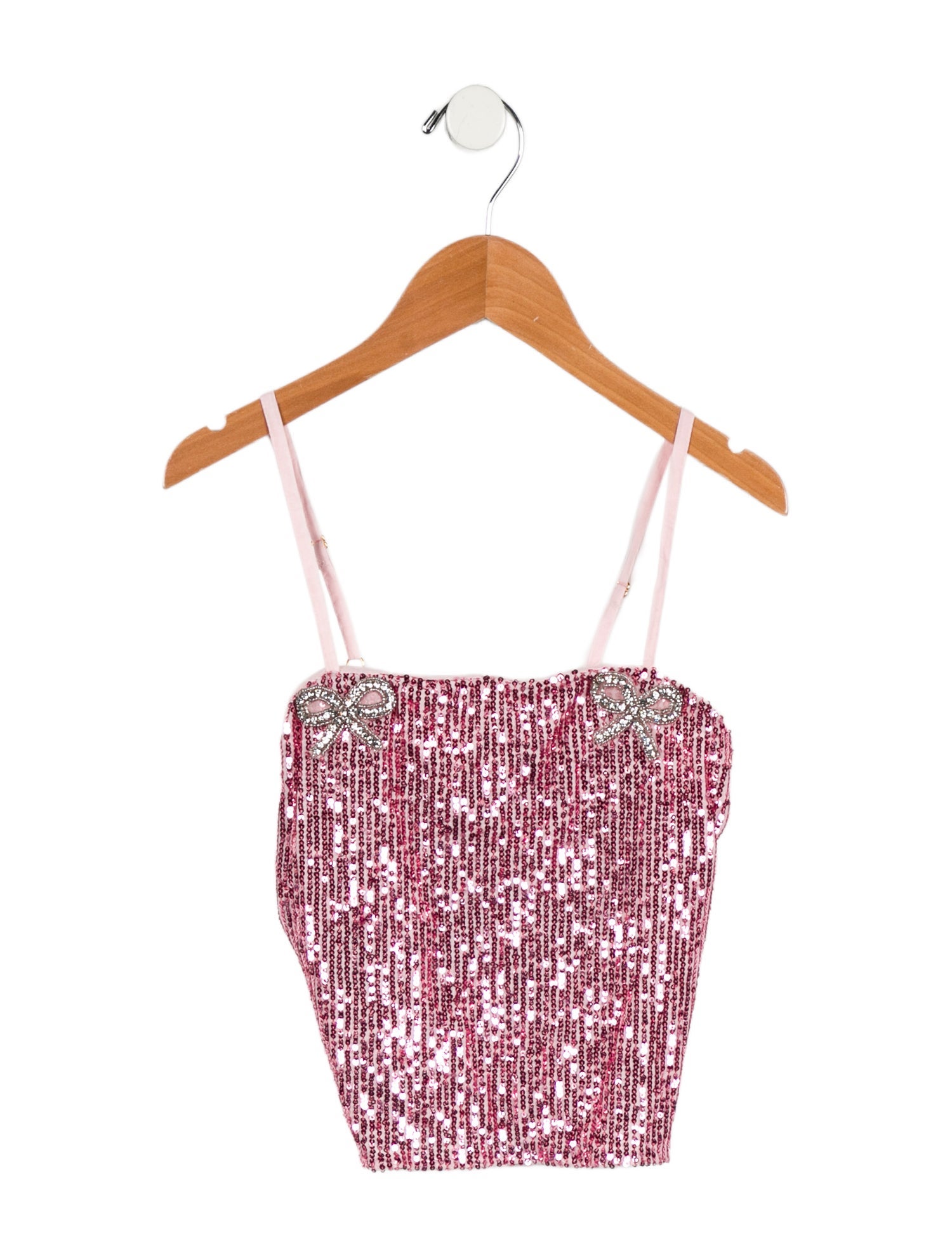 LoveShackFancy Girls' Sleeveless Sequin Top w/Tags