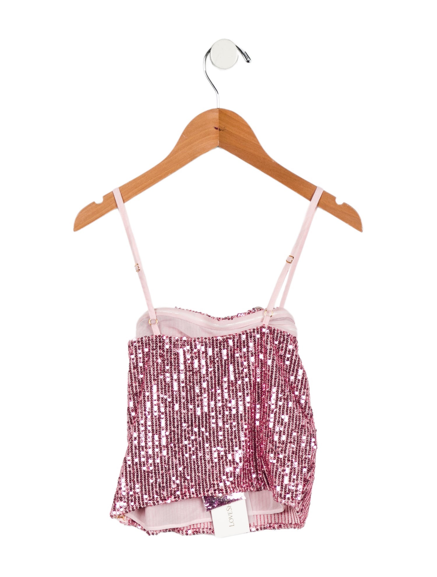 LoveShackFancy Girls' Sleeveless Sequin Top w/Tags