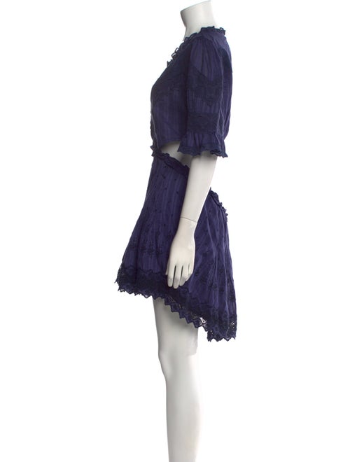 LoveShackFancy Scoop Neck Mini Dress