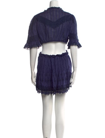 LoveShackFancy Scoop Neck Mini Dress