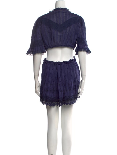 LoveShackFancy Scoop Neck Mini Dress