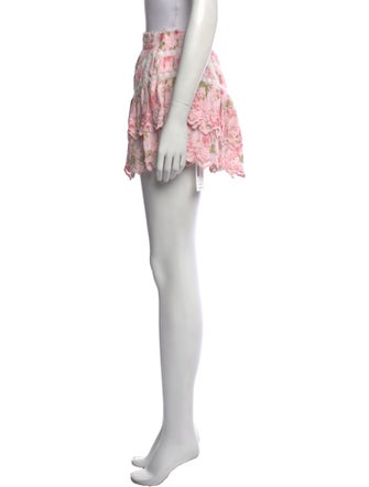 LoveShackFancy Printed Mini Skirt