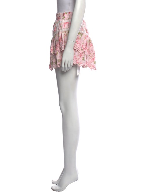 LoveShackFancy Printed Mini Skirt