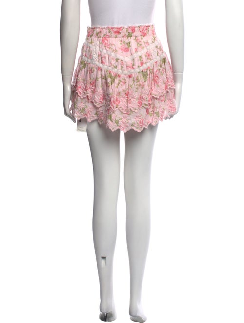 LoveShackFancy Printed Mini Skirt