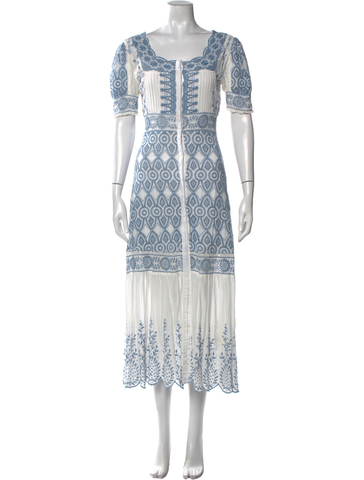 LoveShackFancy Printed Long Dress