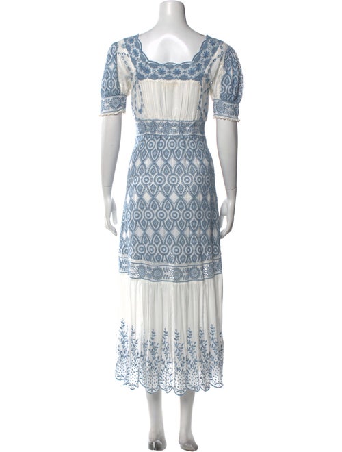 LoveShackFancy Printed Long Dress