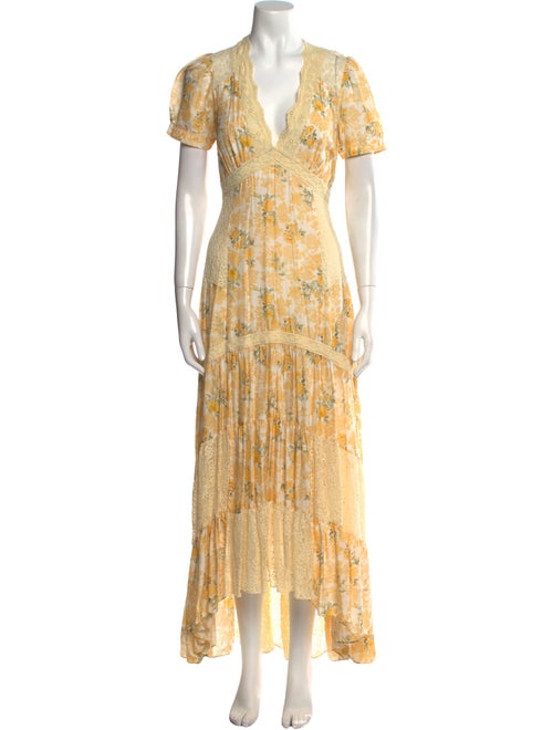 LoveShackFancy Silk Long Dress