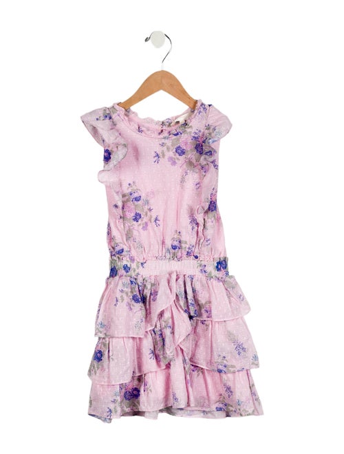 LoveShackFancy Girls' Floral Sleeveless Dress