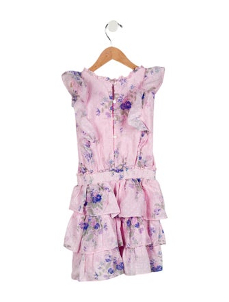 LoveShackFancy Girls' Floral Sleeveless Dress