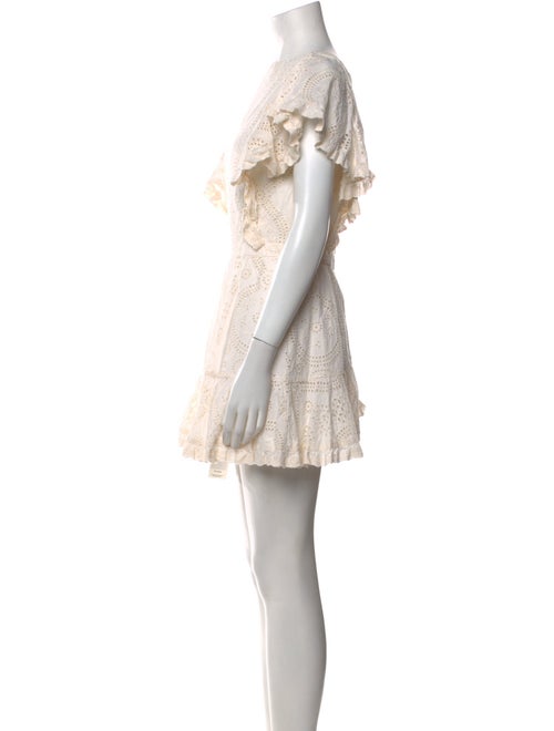 LoveShackFancy Scoop Neck Mini Dress