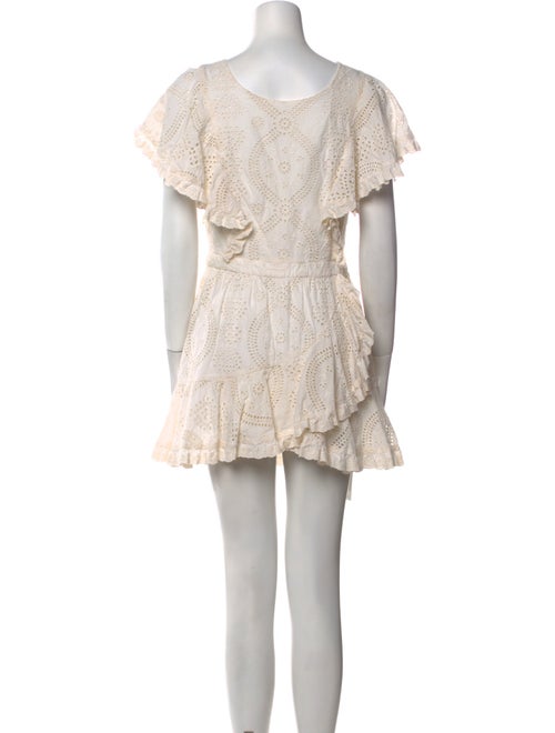 LoveShackFancy Scoop Neck Mini Dress