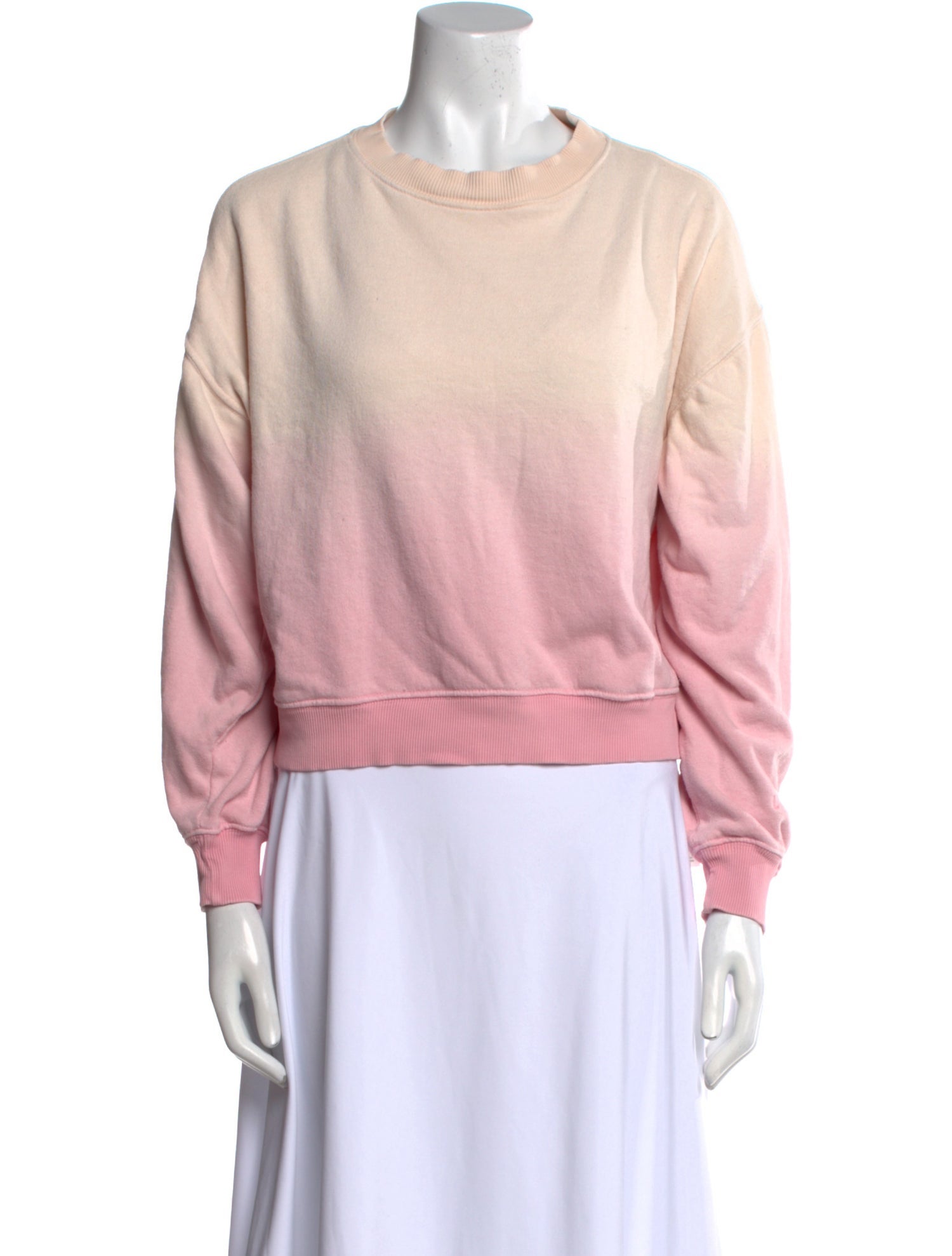 LoveShackFancy Tie-Dye Print Crew Neck Sweatshirt