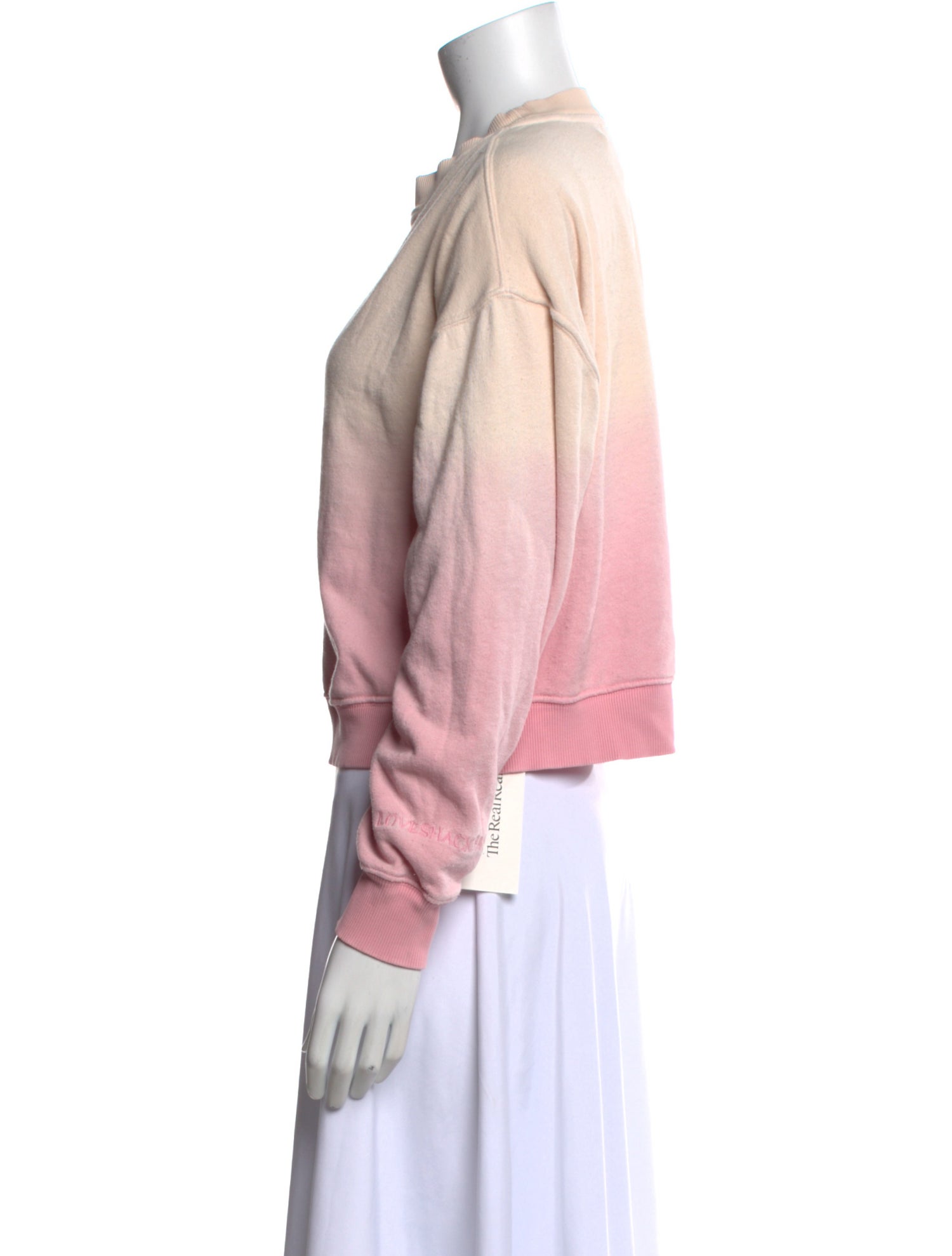 LoveShackFancy Tie-Dye Print Crew Neck Sweatshirt