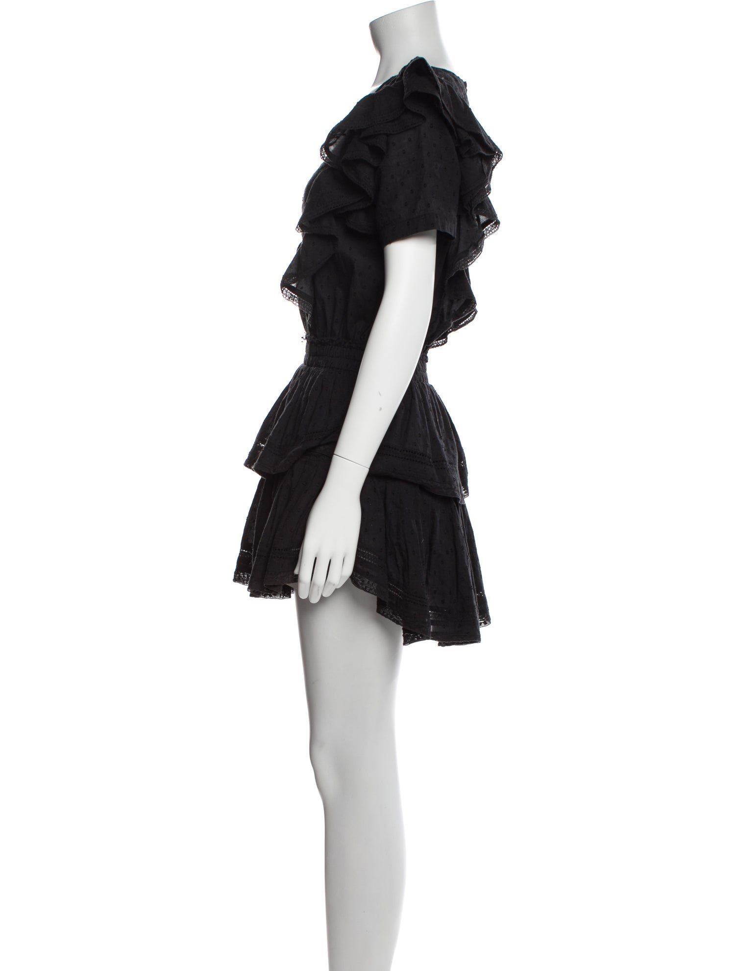 LoveShackFancy Scoop Neck Mini Dress