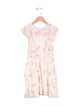 LoveShackFancy Girls' Sleeveless Floral Print Dress