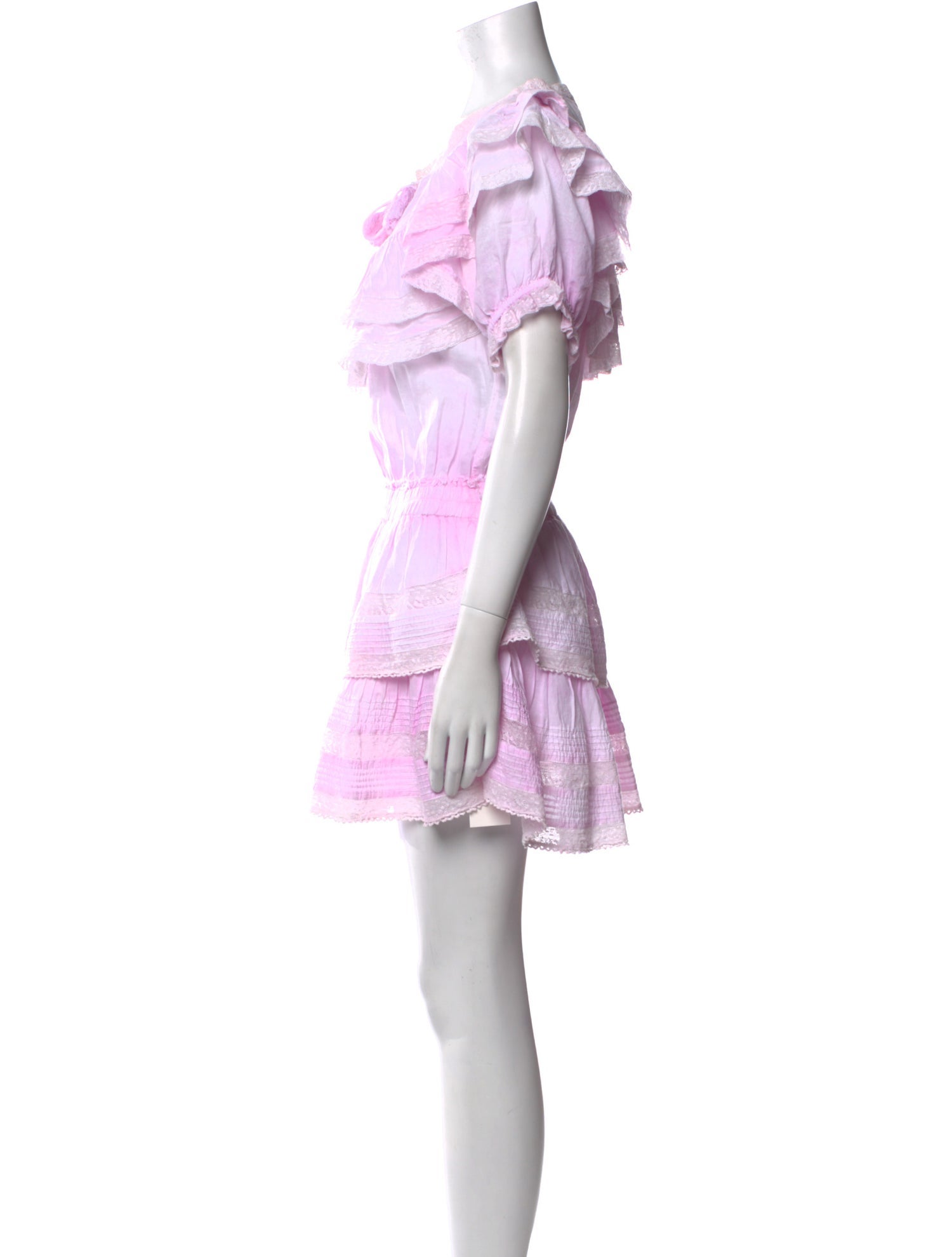 LoveShackFancy Tie-Dye Print Mini Dress