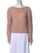LoveShackFancy Baby Alpaca Bateau Neckline Sweater