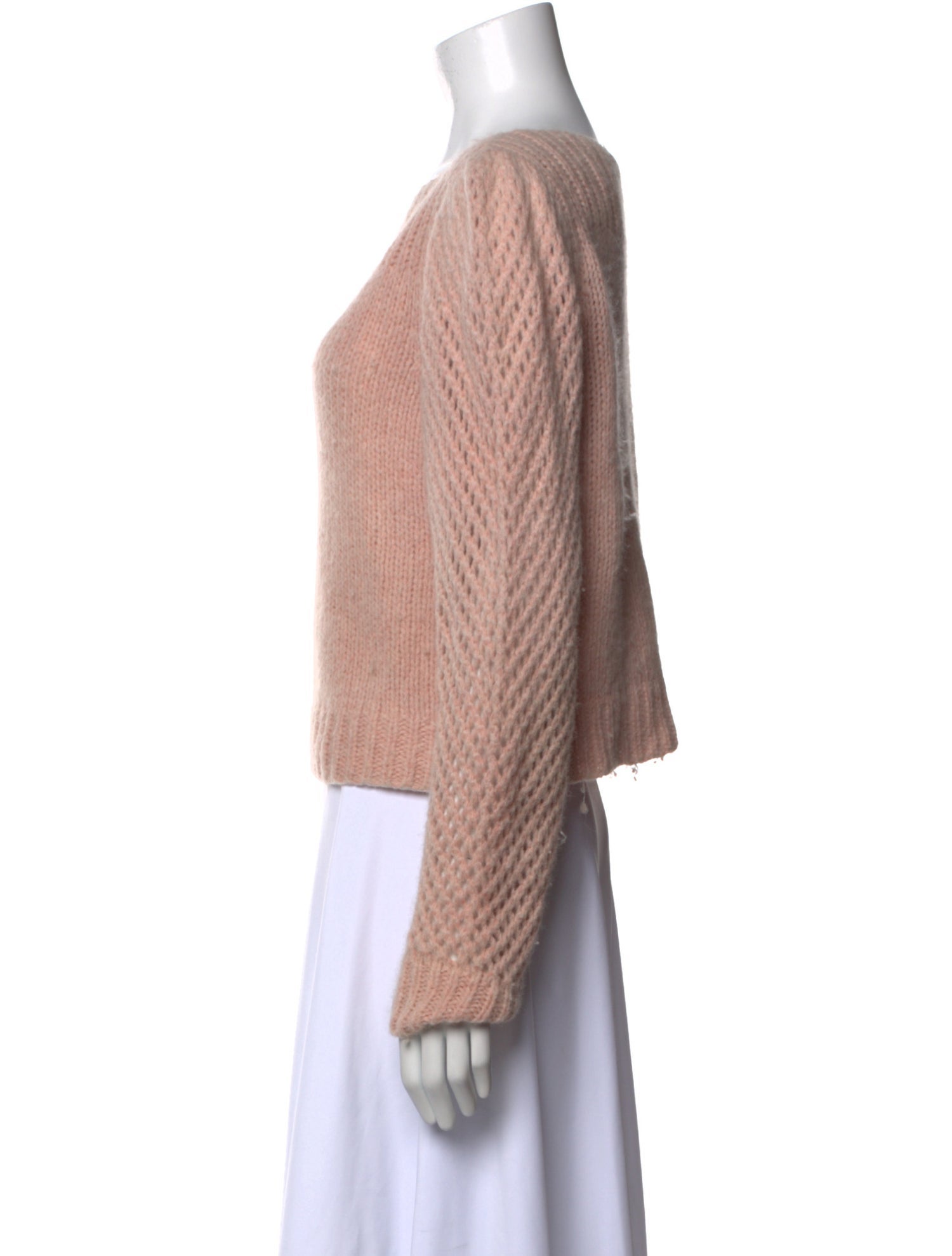 LoveShackFancy Baby Alpaca Bateau Neckline Sweater