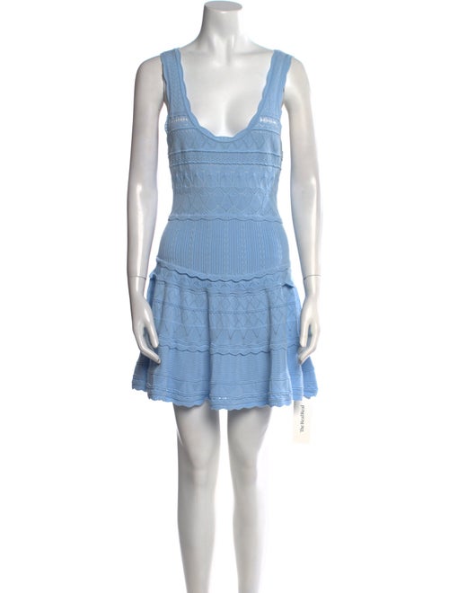 LoveShackFancy V-Neck Mini Dress