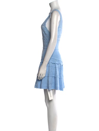 LoveShackFancy V-Neck Mini Dress