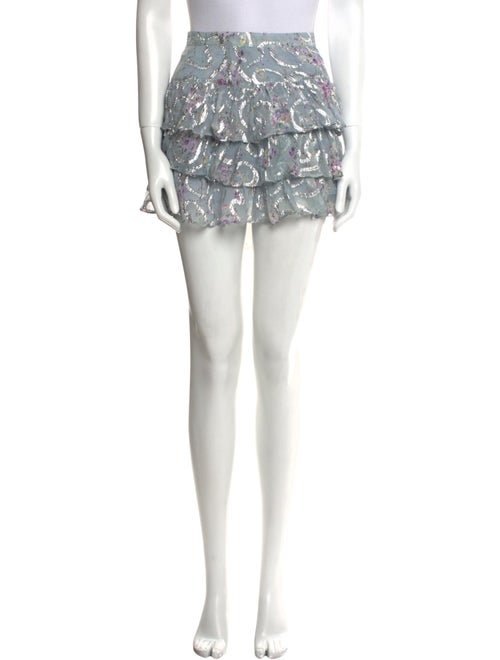 LoveShackFancy Silk Mini Skirt