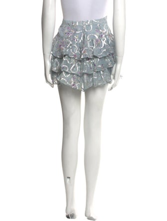 LoveShackFancy Silk Mini Skirt