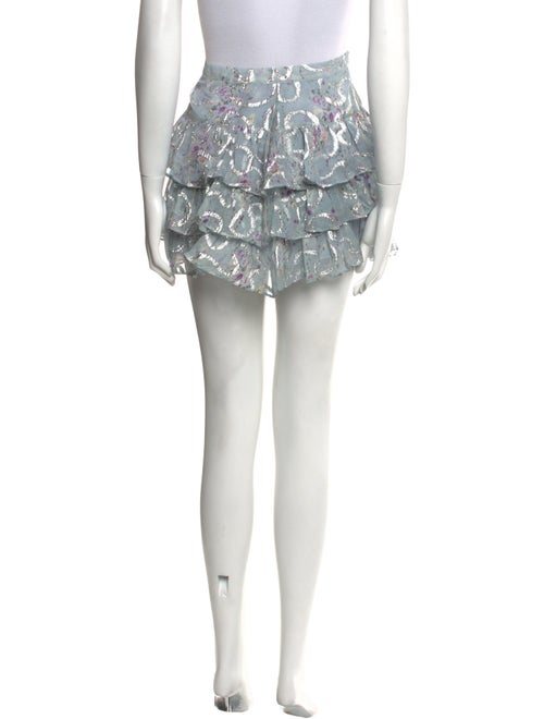 LoveShackFancy Silk Mini Skirt