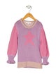 LoveShackFancy Girls' Long Sleeve Knit Sweater