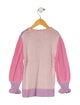 LoveShackFancy Girls' Long Sleeve Knit Sweater