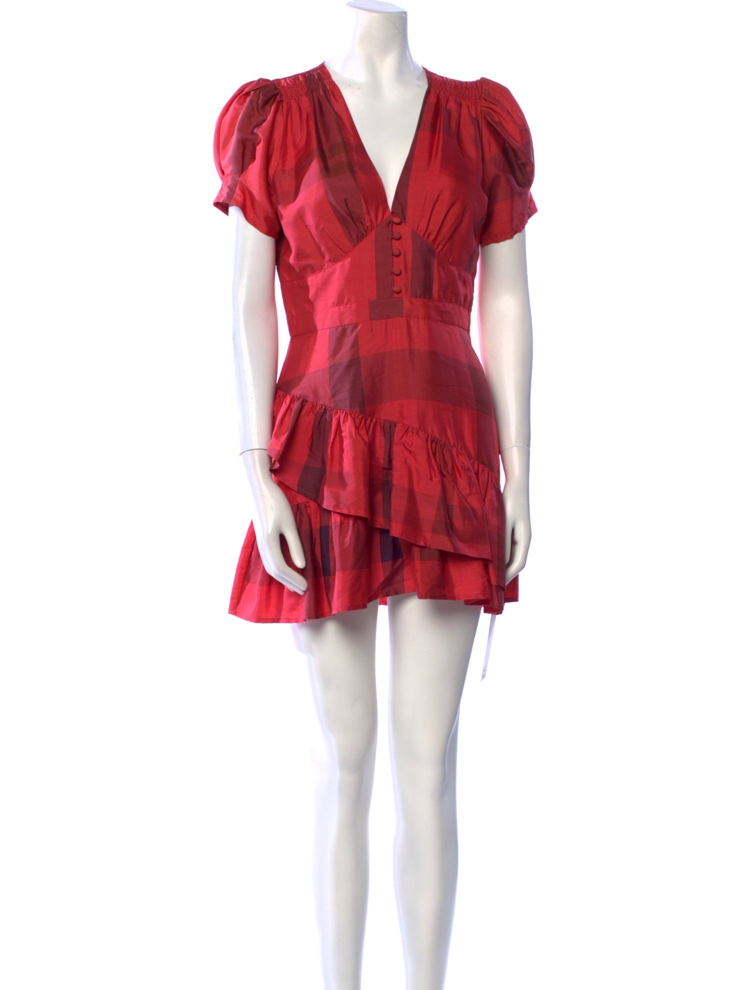 LoveShackFancy Silk Mini Dress