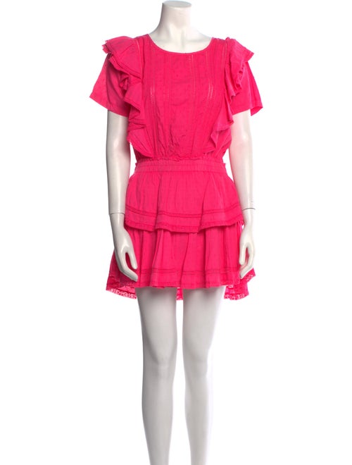 LoveShackFancy Scoop Neck Mini Dress