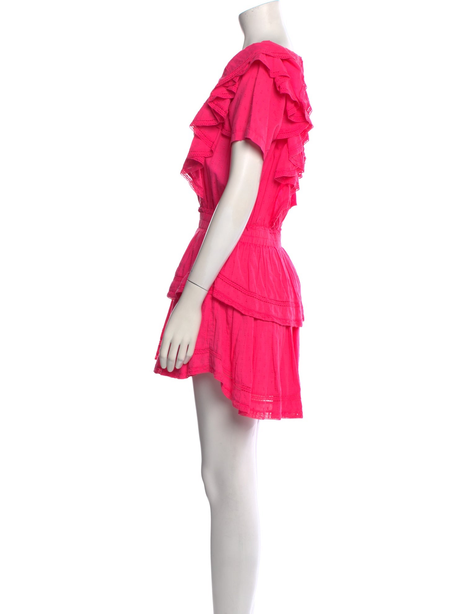 LoveShackFancy Scoop Neck Mini Dress