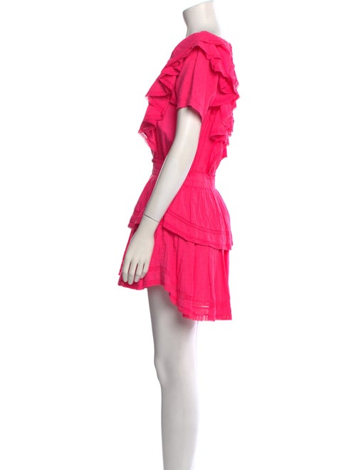 LoveShackFancy Scoop Neck Mini Dress