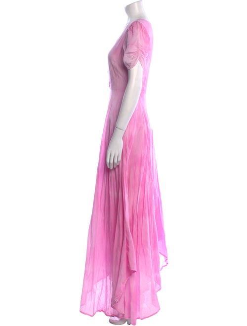 LoveShackFancy Scoop Neck Long Dress