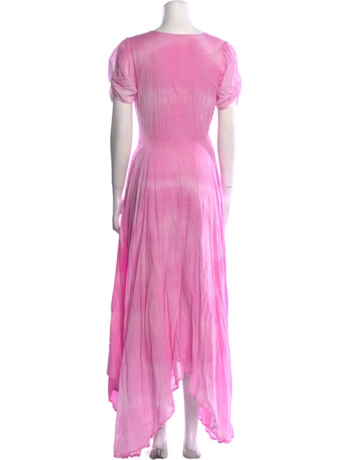 LoveShackFancy Scoop Neck Long Dress