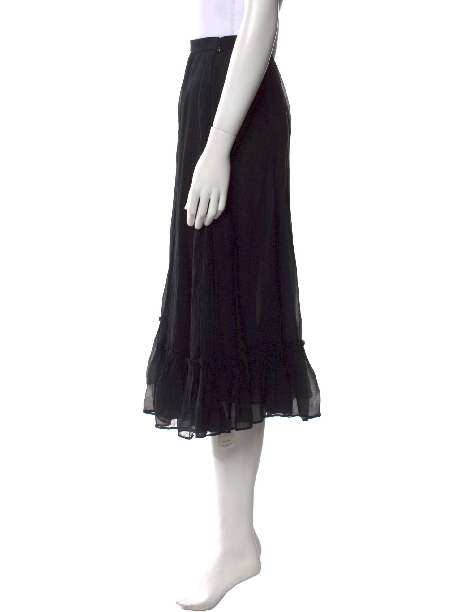 LoveShackFancy Silk Midi Length Skirt