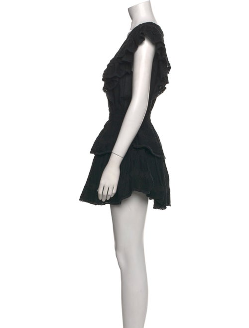 LoveShackFancy V-Neck Mini Dress