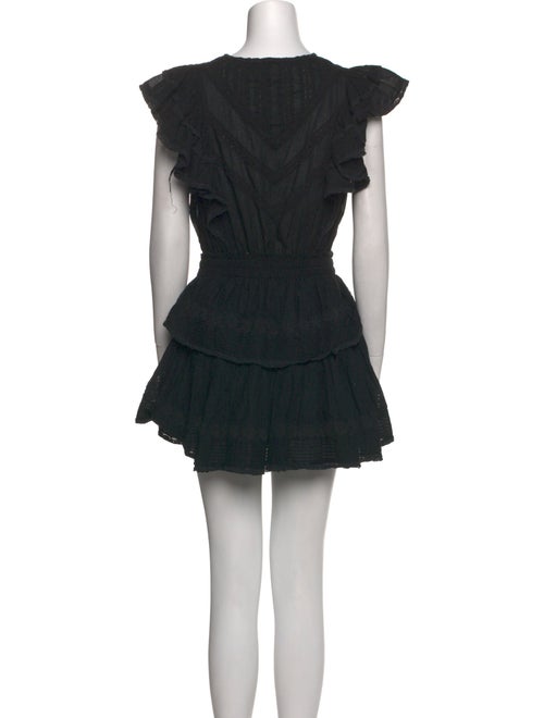 LoveShackFancy V-Neck Mini Dress