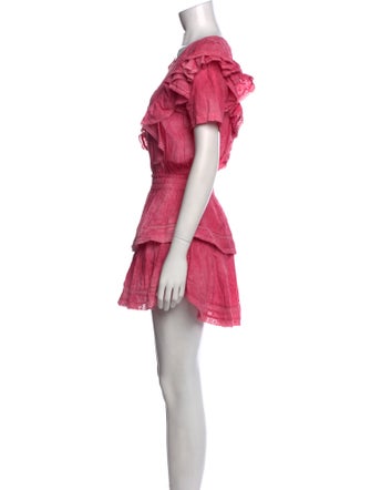 LoveShackFancy Scoop Neck Mini Dress