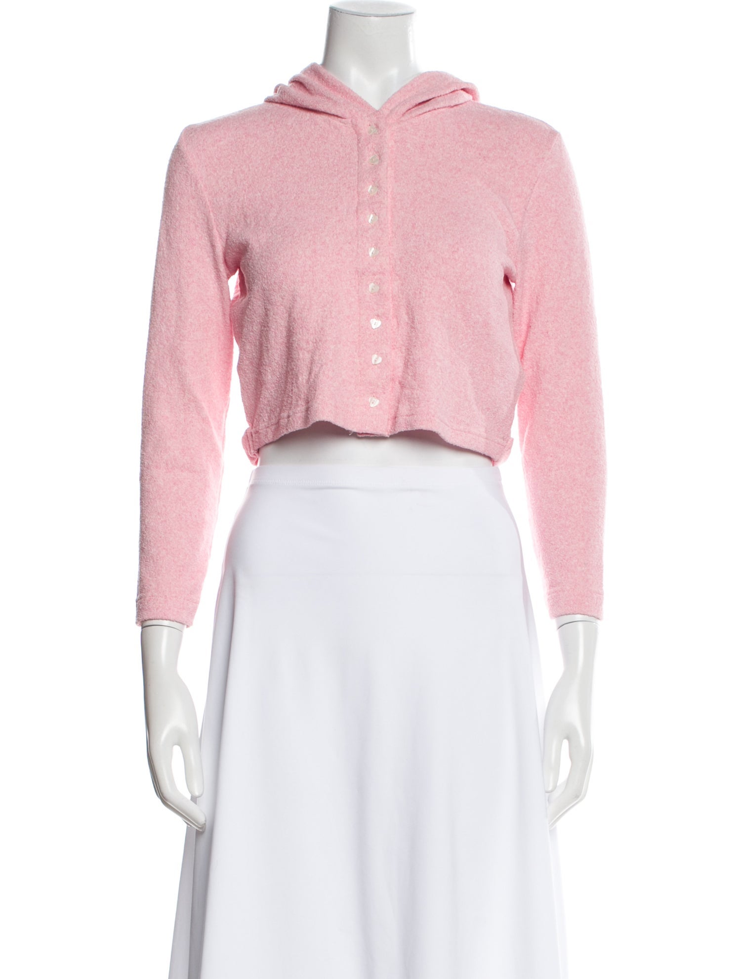 LoveShackFancy Mock Neck Three-Quarter Sleeve Crop Top w/ Tags