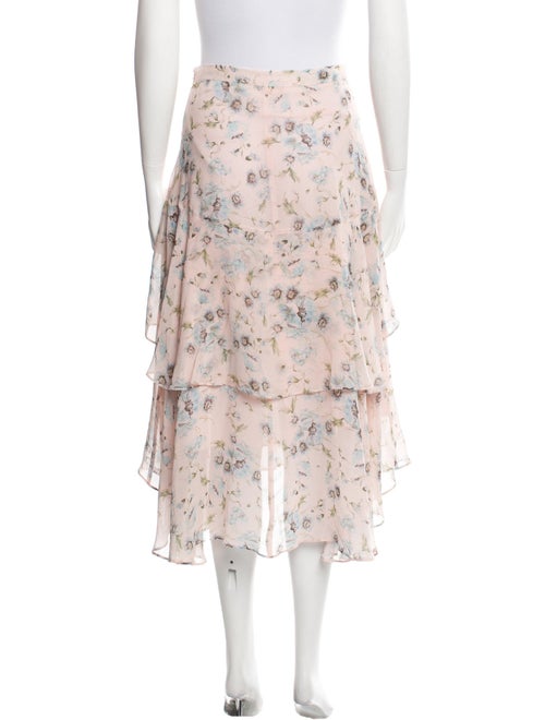 LoveShackFancy Silk Midi Length Skirt