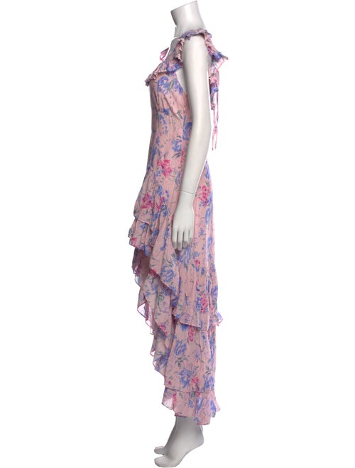 LoveShackFancy Floral Print Long Dress