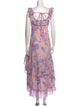 LoveShackFancy Floral Print Long Dress
