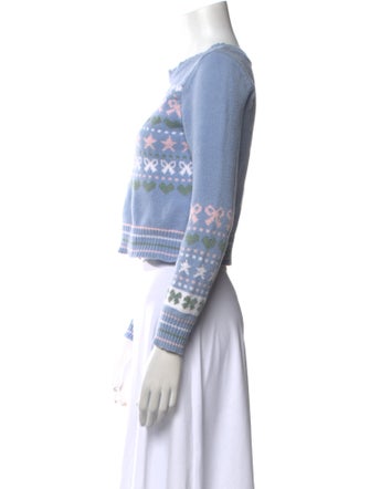 LoveShackFancy Striped Crew Neck Sweater